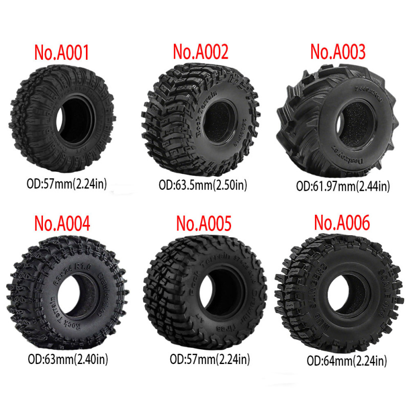 Wheel Rim Rc - 4PCS 1.0inch 57-67mm RC Crawler Tires