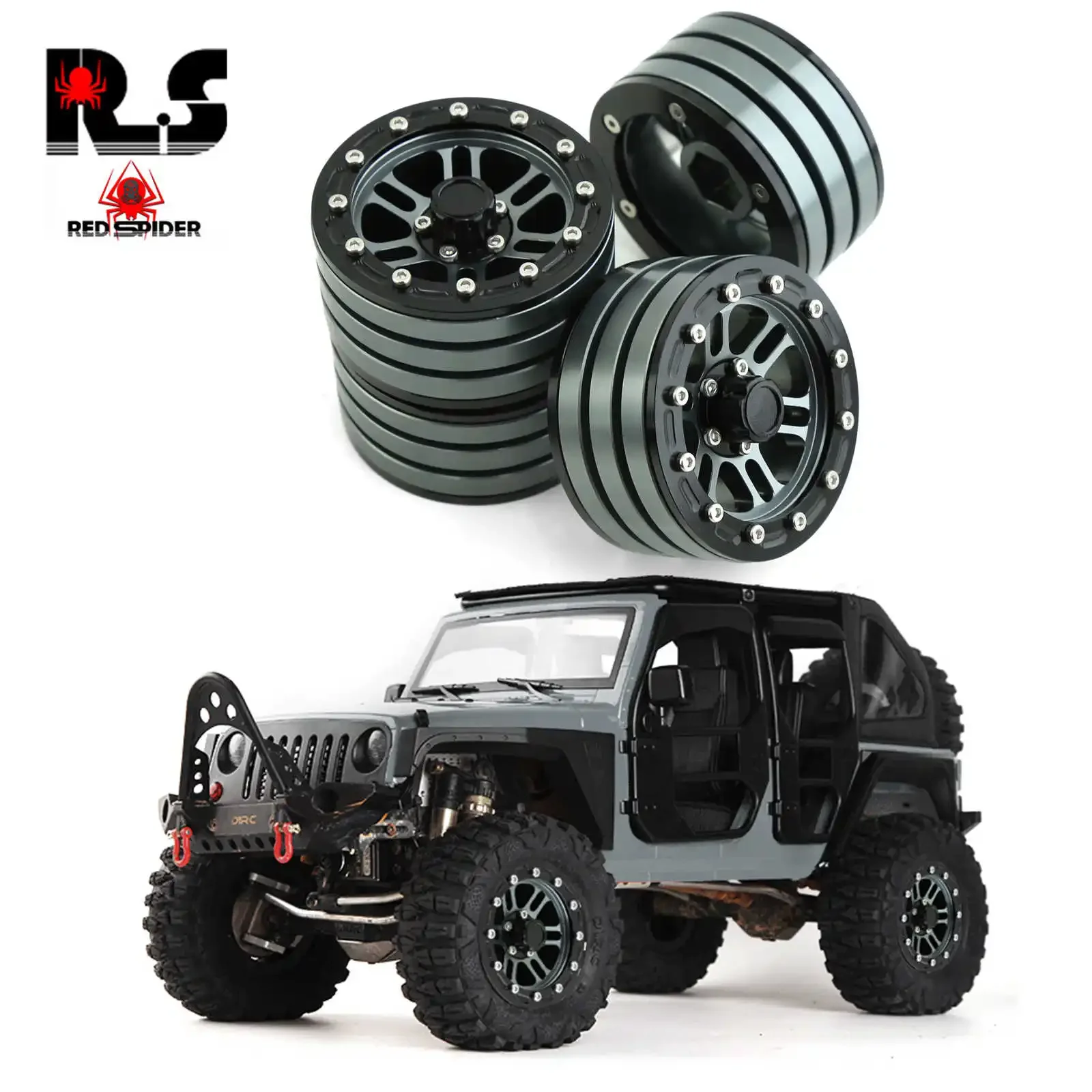 Wheel Rim Rc - 4PCS Metal 1.9 Inch Beadlock Wheel