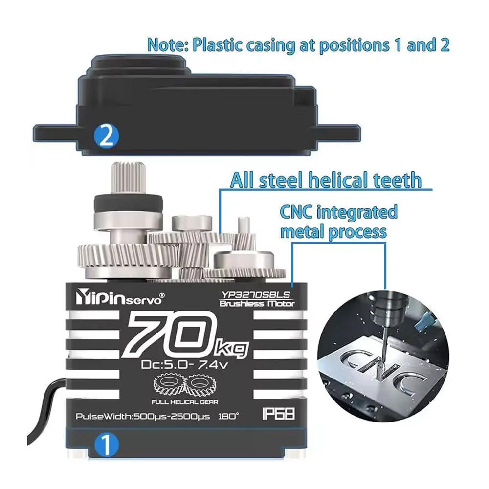 1/2PCS 70KG Large Torque Brush - Rc Hobby Motors review and price