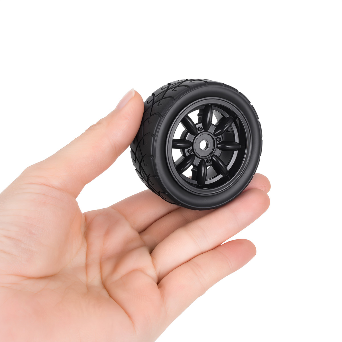 57MM Rubber Tire Plastic Wheel - Wheel Rim Rc review and price
