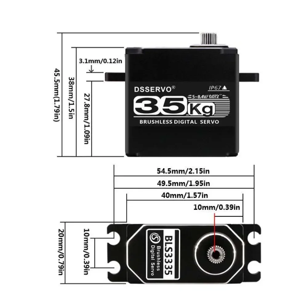 35KG BLS3335 Digital Servo Mot - Rc Hobby Motors review and price
